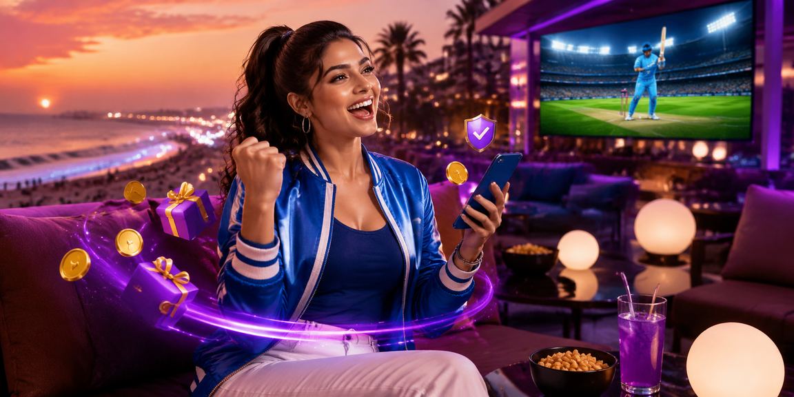 Indian cricket fans cheering in stadium during an IPL match